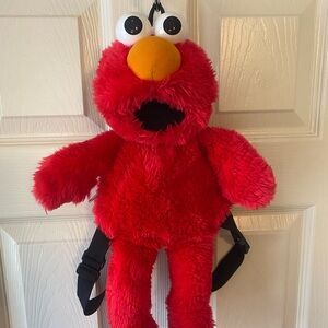 Red Elmo Plush Backpack